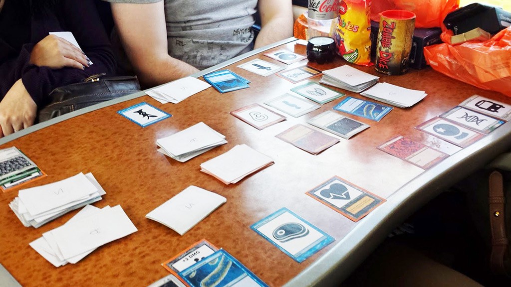 Play test on the train