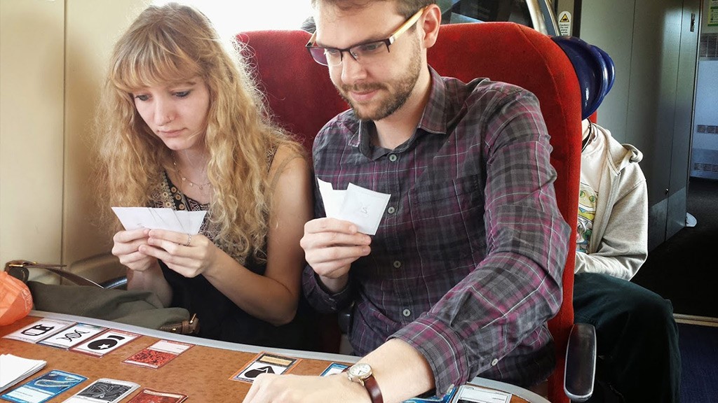 Play test on the train